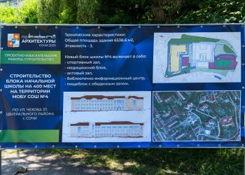 На улице Чехова в Сочи построят здание начальной школы