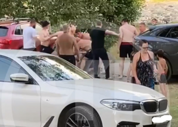 В Сочи на берегу реки зафиксировали массовую драку с участием беспокойных отдыхающих