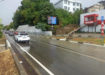 За 12 часов в Сочи выпало до 50 миллиметров осадков