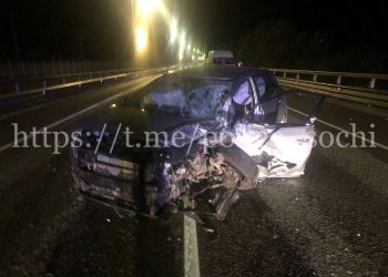 В Сочи уснувшая женщина устроила ДТП с тремя пострадавшими