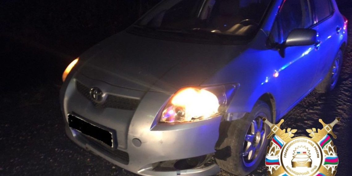 На Кубани Toyota насмерть сбила 43-летнего мужчину