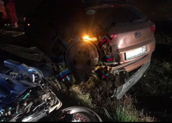 На Кубани мотоциклист погиб после столкновения с двумя авто