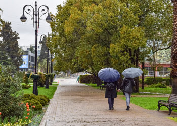 Мэрия: в Сочи рабочая неделя начнется с дождя