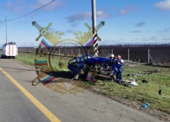 На Кубани водитель Hyundai врезался в ЛЭП и погиб