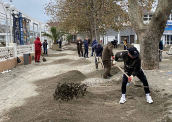 В Сочи продолжается ликвидация последствий стихии на пляжах и набережных