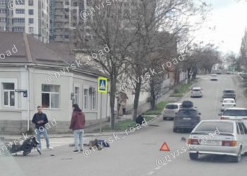 В Новороссийске автомобиль сбил мотоциклиста