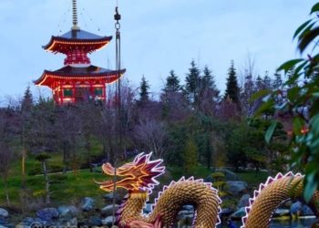 В Краснодаре в парке Галицкого при установке Дракона возникли трудности