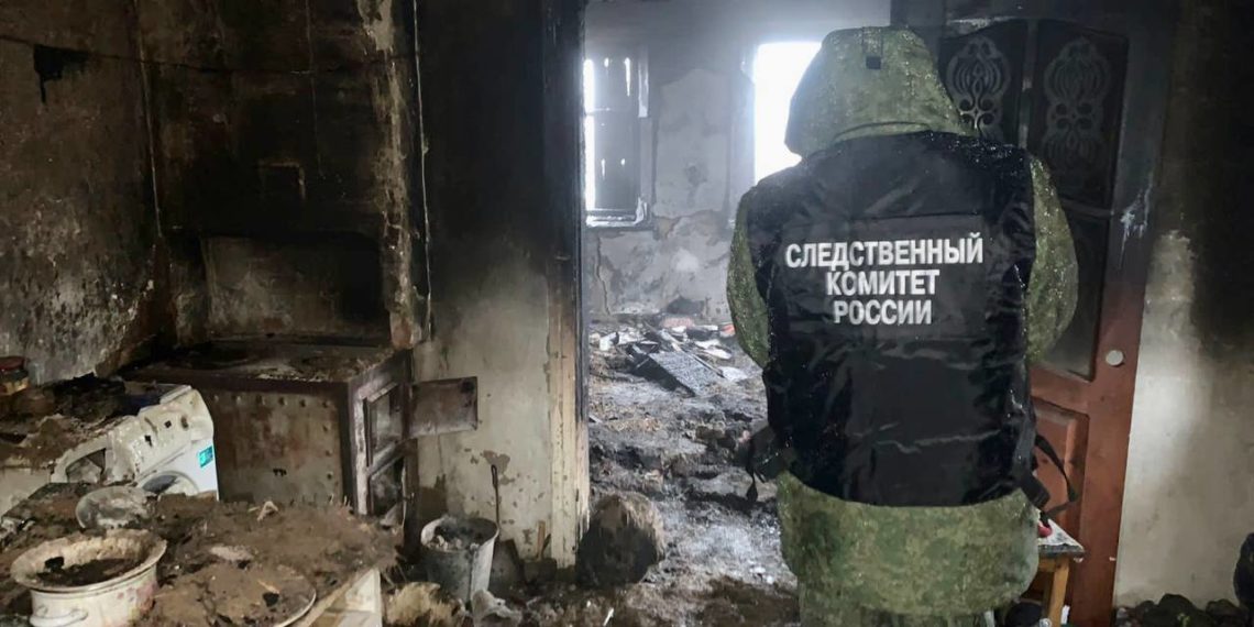 На пожаре на Кубани погиб мужчина