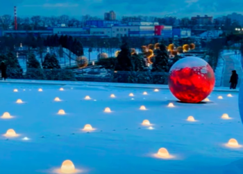 В Краснодаре фото заснеженного парка Галицкого выложили в Сеть