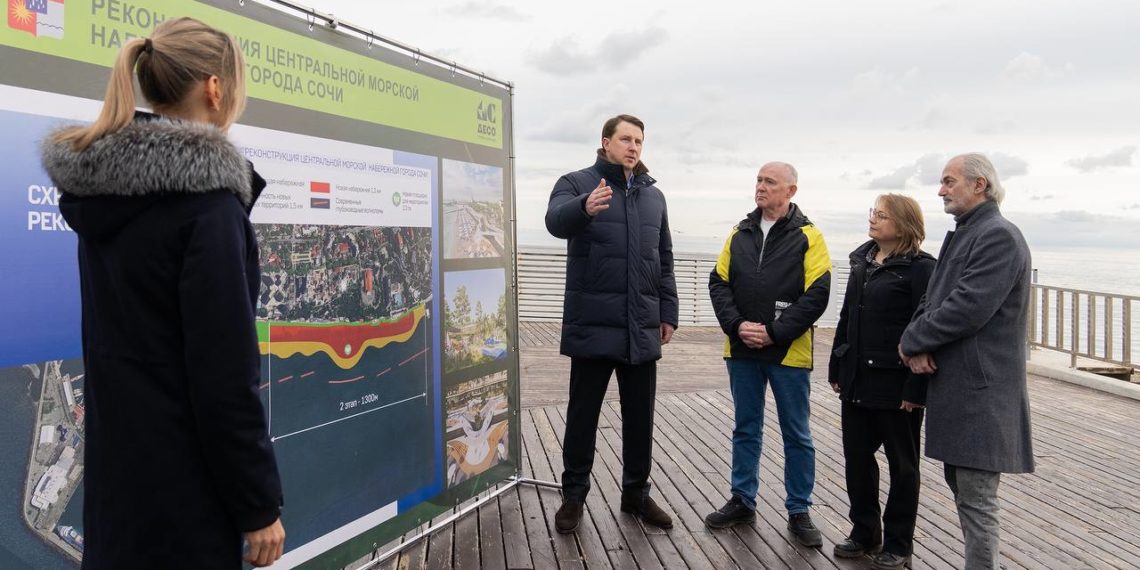 В реконструкцию Приморской набережной в Сочи инвестируют 20 млрд рублей