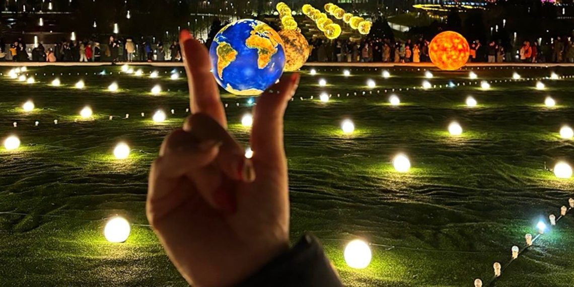 Известно, когда в парке Галицкого в Краснодаре погаснет праздничная иллюминация