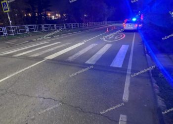 В Туапсе завели дело на сбившего 15-летнюю девочку полицейского