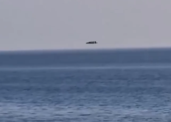 Одно из редчайших оптических явлений засняли у берегов Сочи