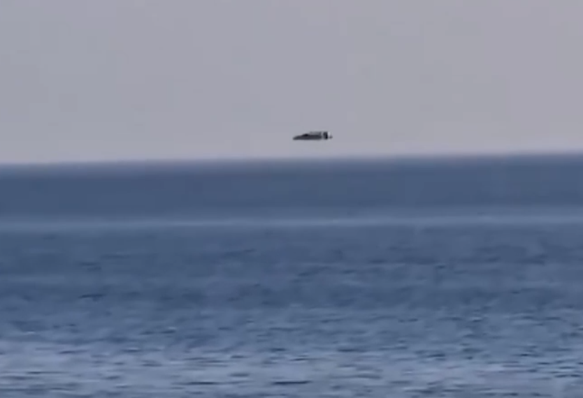 Одно из редчайших оптических явлений засняли у берегов Сочи