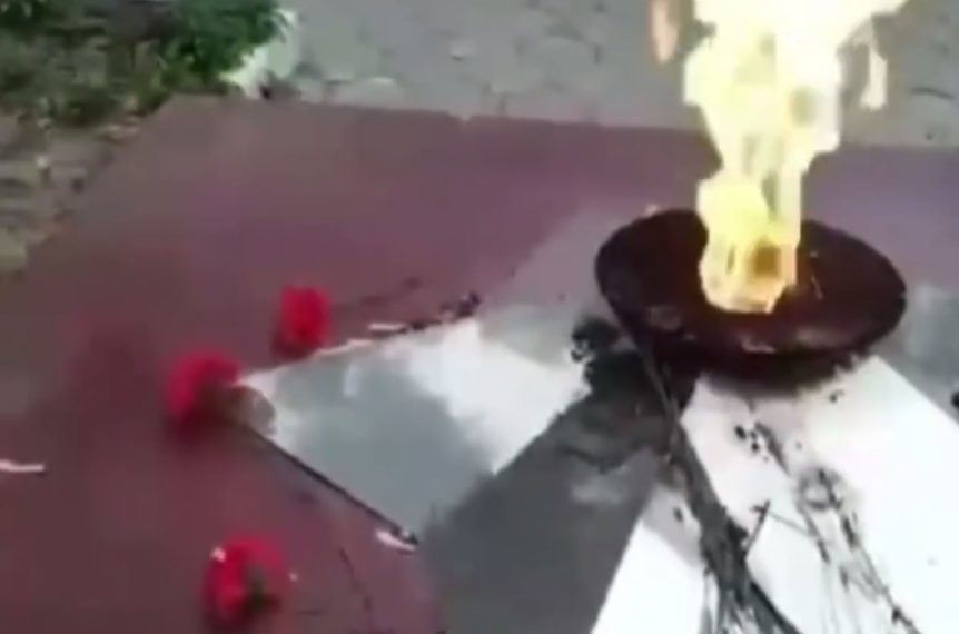 В Динском районе Кубани осквернили Вечный огонь