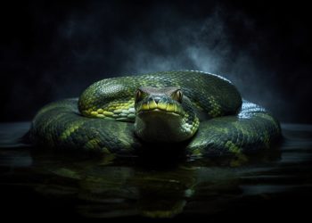 Морской черный гад запугивает купальщиков в Новороссийске