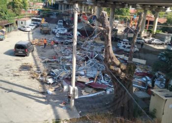 В микрорайоне Сочи расчищают участок под строительство новой развязки