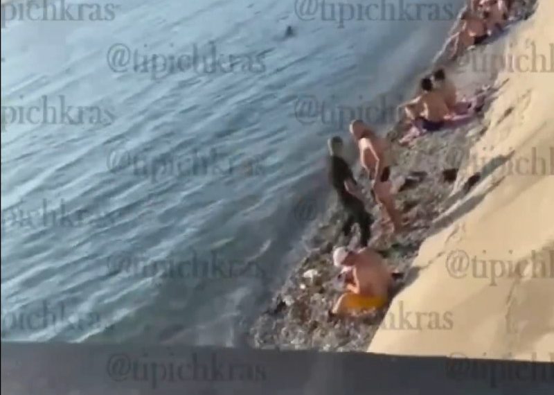 Убийство на пляже в Кабардинке попало на камеру мобильного телефона