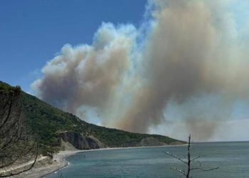 Под Новороссийском пожарные смогли потушить пожар на турбазе