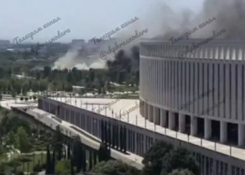 В Краснодаре загорелся парк Галицкого 17 июля