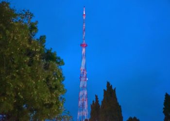 В Сочи покрасят телебашню: частицы краски могут разлетаться на 2 км