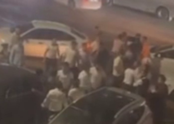 Более 20 человек устроили побоище на дороге в поселке Яблоновском в Адыгее