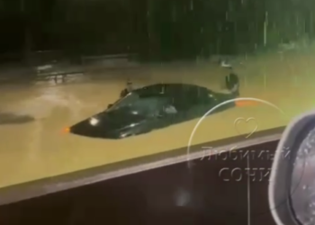 Машины ушли под воду, затопило дома: после ливня Сочи напоминает Венецию