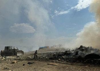 Власти Новороссийска сообщают об успехах в борьбе с пожаром на мусорной свалке