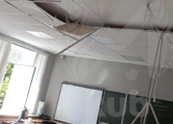 Потолок обрушился в школе под Анапой