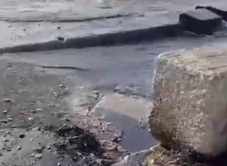 В Туапсинском районе Кубани на пляже и в море разлилась нефть на 700 «квадратах»