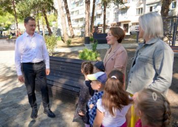 Прошунин проинспектировал благоустройство в Лазаревском