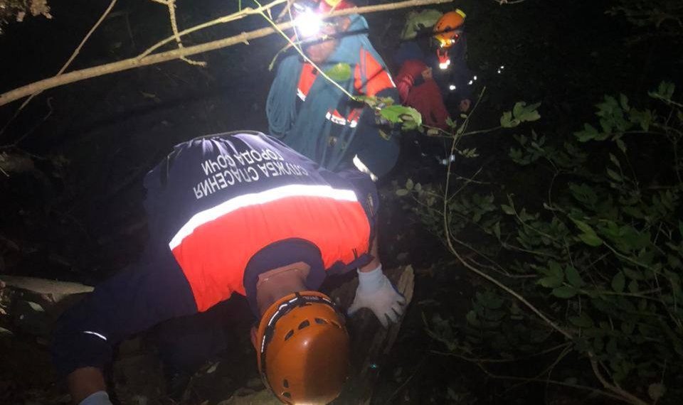 Спасающийся от медведя сочинец упал со скалы на ветки деревьев