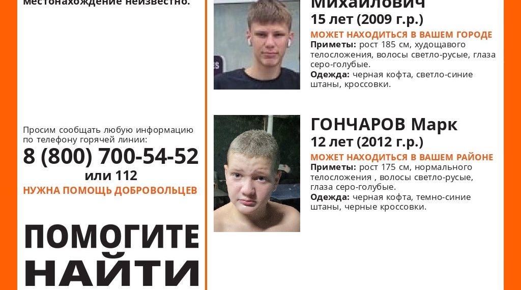 В Краснодаре пять дней назад пропали два ребенка