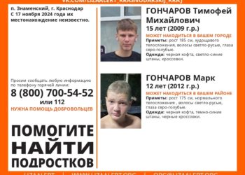 В Краснодаре пять дней назад пропали два ребенка