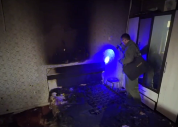 СК показал видео из квартиры на Кубани, где зарезали полицейского и его жену