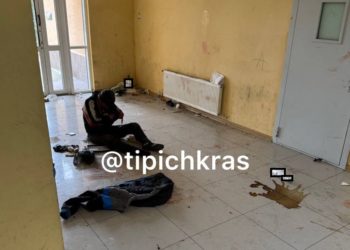 В Краснодаре бомж занял цокольный этаж дома и превратил его в свинарник