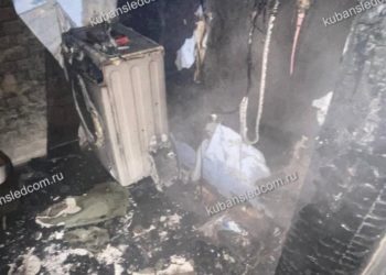 В результате пожара в Краснодарском крае погиб 54-летний мужчина