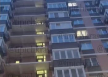 Краснодарцы во время разборок выбросили с 11-го этажа микроволновку