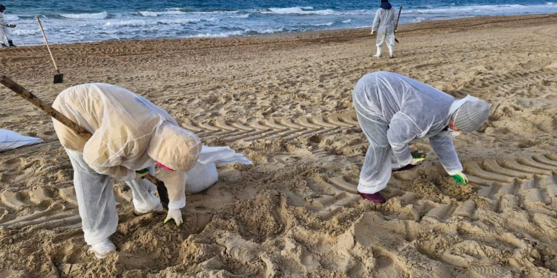 На 14 участках на Кубани обнаружили повторные выбросы мазута