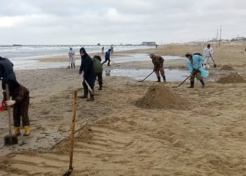 Новые выбросы нефтепродуктов обнаружены на пляжах Анапы