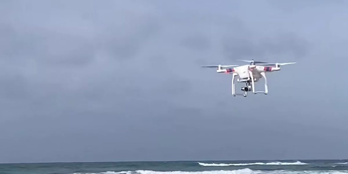 Квадрокоптеры обследуют пляжи Анапы на наличие загрязнений