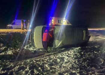 Маршрутка перевернулась в Краснодарском крае: шесть пострадавших