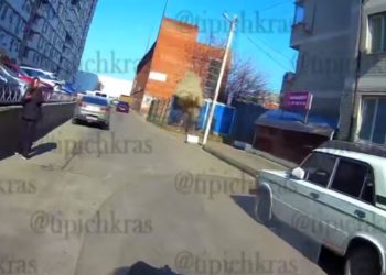 Взрыв трансформатора в Краснодар попал на видео