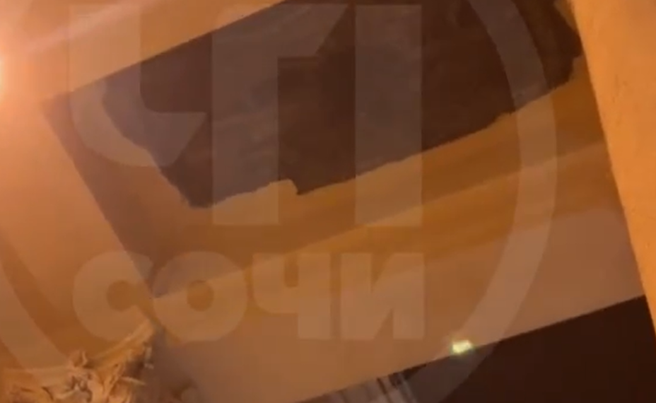 Соцмедиа публикуют кадры обрушения потолка в Зимнем театре Сочи