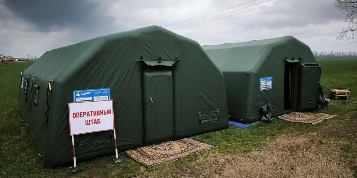 Оперштаб: площадь пожара на нефтебазе в Кавказском районе составляет 2000 кв. м