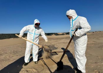 На Кубани собрали 150 тысяч тонн загрязненного песка, грунта и гальки