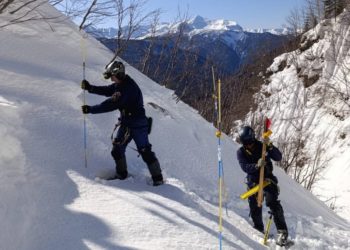 Спасатели снова ищут лыжника, пропавшего в горах Сочи под лавиной
