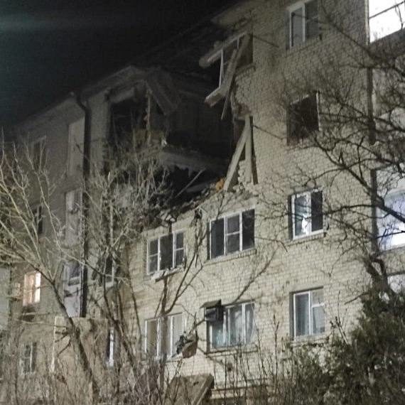 МЧС опубликовало кадры с места взрыва в пятиэтажке в Белореченске