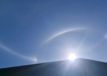 В Сочи сняли на видео гало 11 апреля