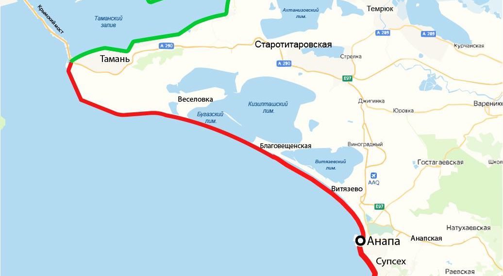 Карта пляжей Анапы и Темрюкского района: где можно купаться, а где нет